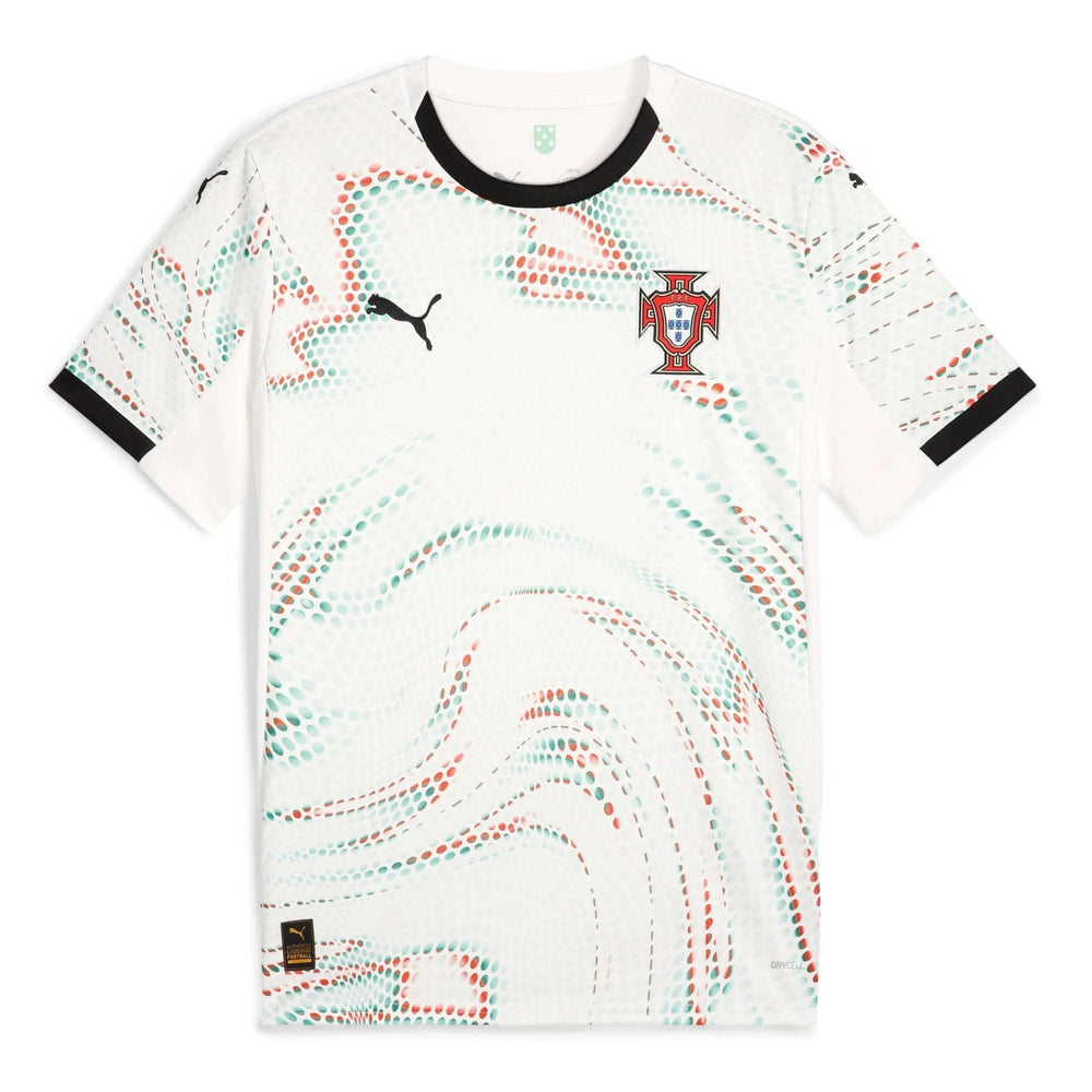 2025-26 Portugal Men's Stadium Away Soccer Jersey Puma White-Puma Black - Puma