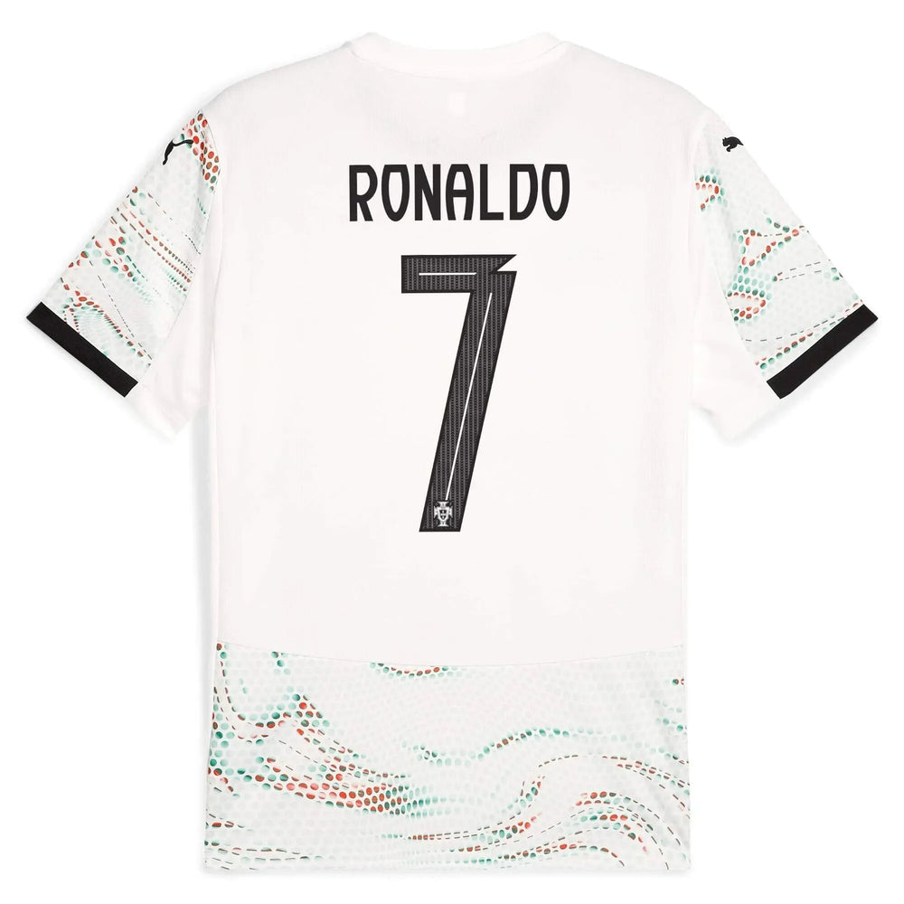 2025-26 Portugal Men's Stadium Away Soccer Jersey Puma White-Puma Black - Puma