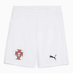 2025-26 Portugal Men's Stadium Away Soccer Shorts Puma White-Puma Black - Puma