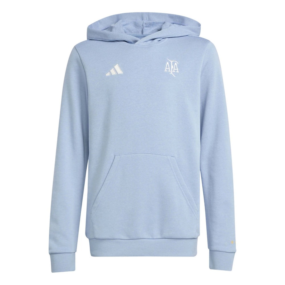 2025-26 Argentina Youth Anniversary DNA Soccer Hoodie Ambient Sky / Cloud White - Adidas