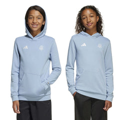 2025-26 Argentina Youth Anniversary DNA Soccer Hoodie Ambient Sky / Cloud White - Adidas