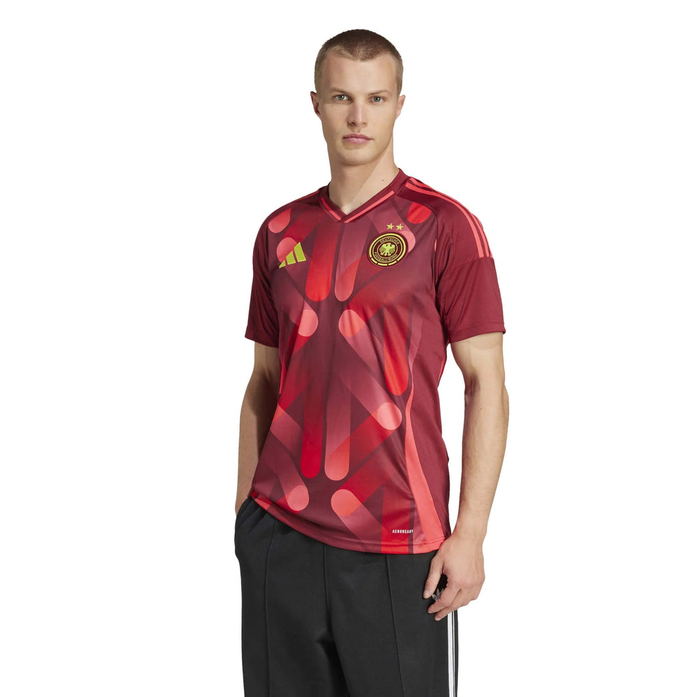 2025 Germany Women's (Men's Cut) Stadium Away Soccer Jersey Team Coll Burgundy 2 - Adidas