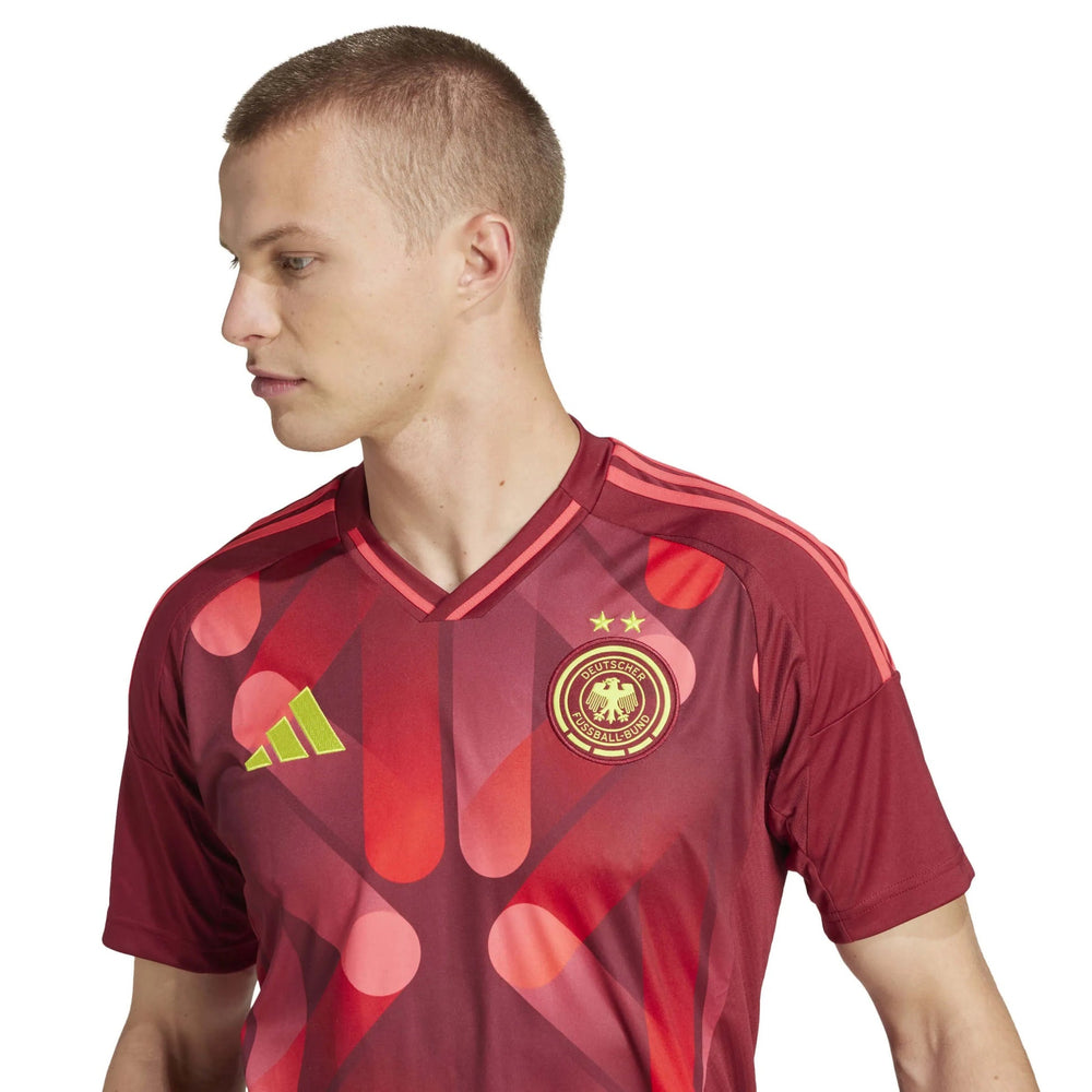 2025 Germany Women's (Men's Cut) Stadium Away Soccer Jersey Team Coll Burgundy 2 - Adidas