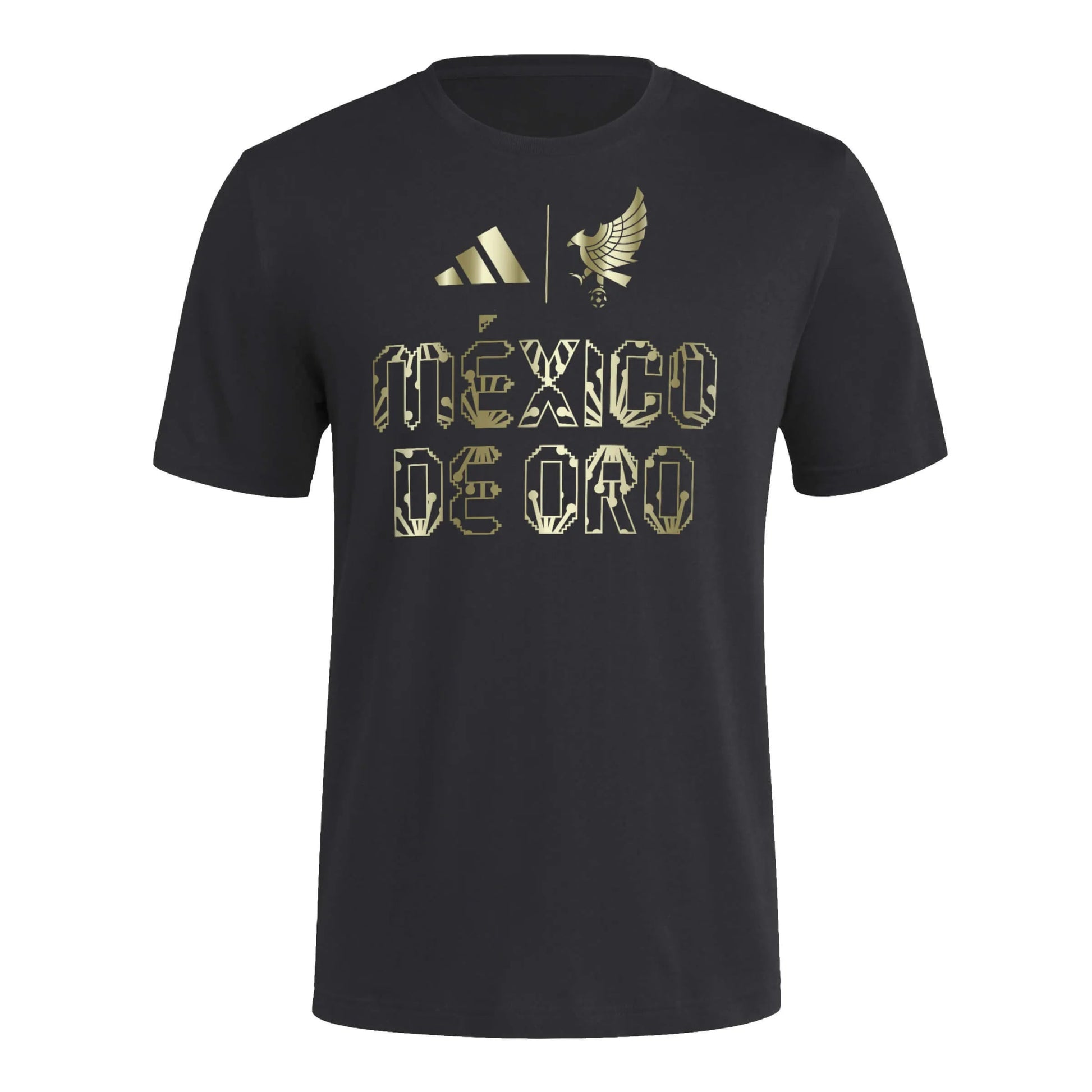 2025 Mexico Men's De Oro HOB Tee Black / Soccr-Mxs-Sxa - Adidas