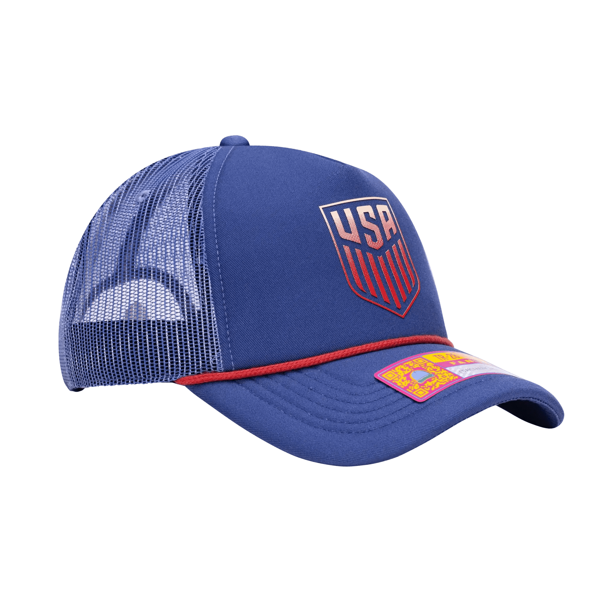 Fan Ink Collection USA Atmosphere Trucker Hat Blue -