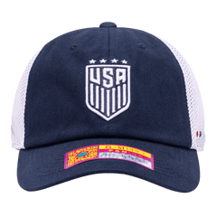 Fan Ink Collection USWNT Aerial Adjustable Hat Navy/White -