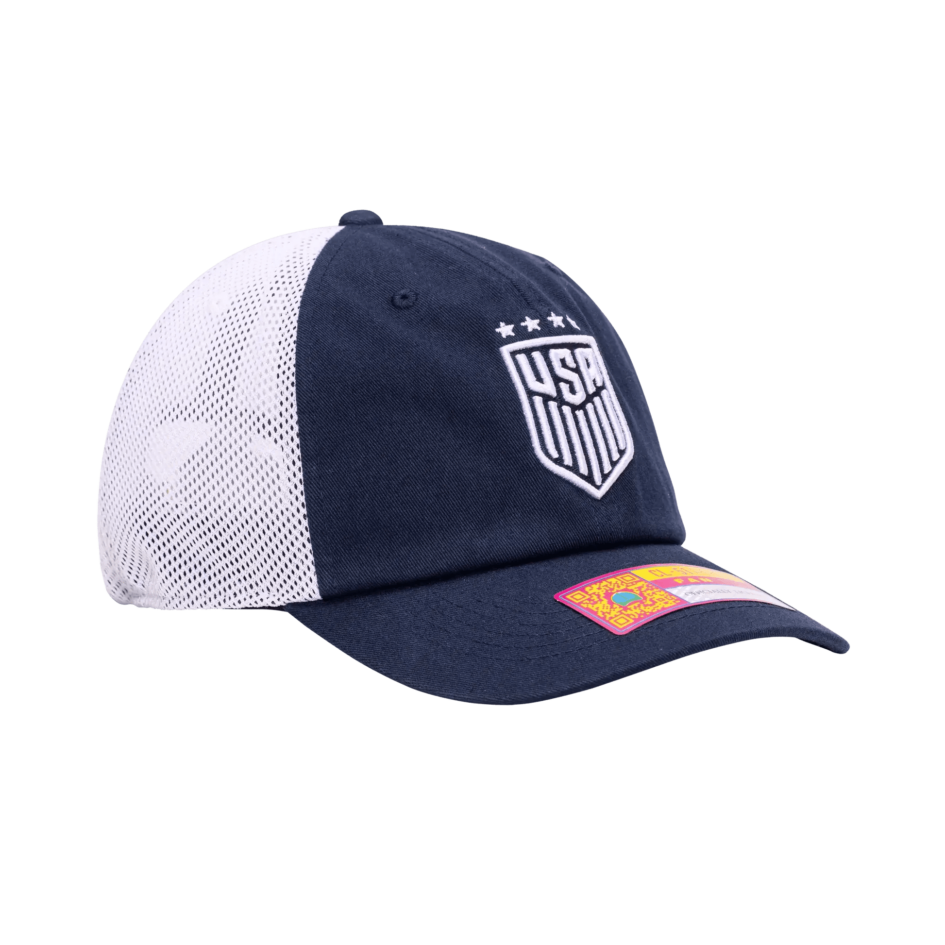 Fan Ink Collection USWNT Aerial Adjustable Hat Navy/White -