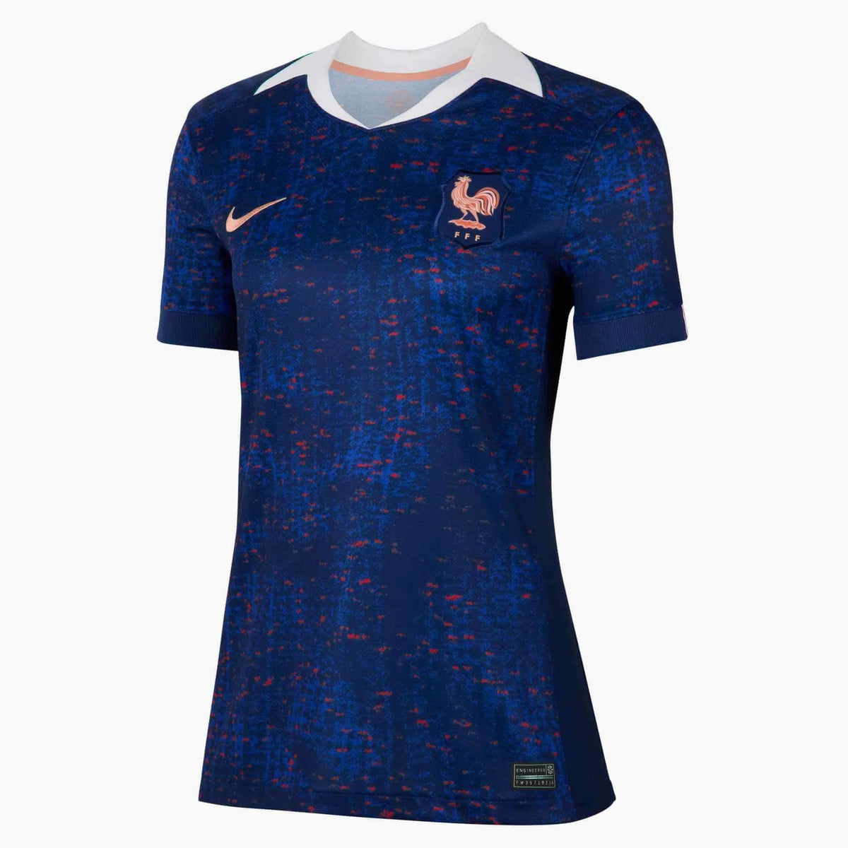 2025 France Women's Stadium Home Soccer Jersey Blue Void/Light Madder Root - Nike
