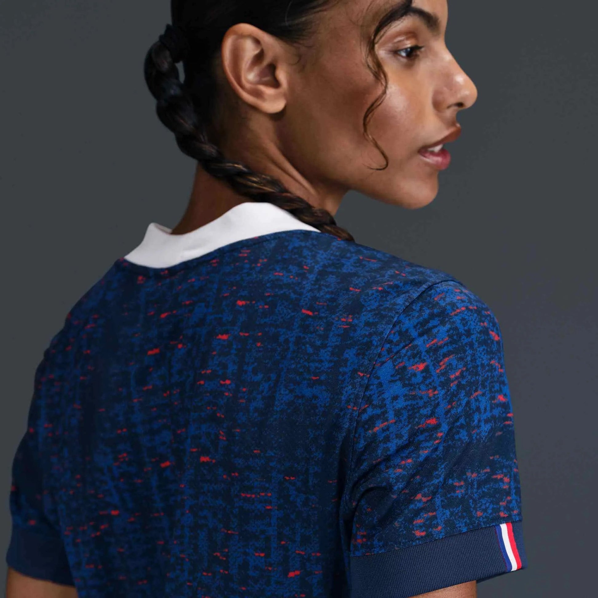 2025 France Women's Stadium Home Soccer Jersey Blue Void/Light Madder Root - Nike