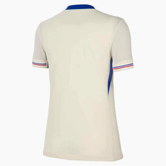 2025 France Women's Stadium Away Soccer Jersey Pale Ivory/Bright Blue/Light Madder Root - Nike