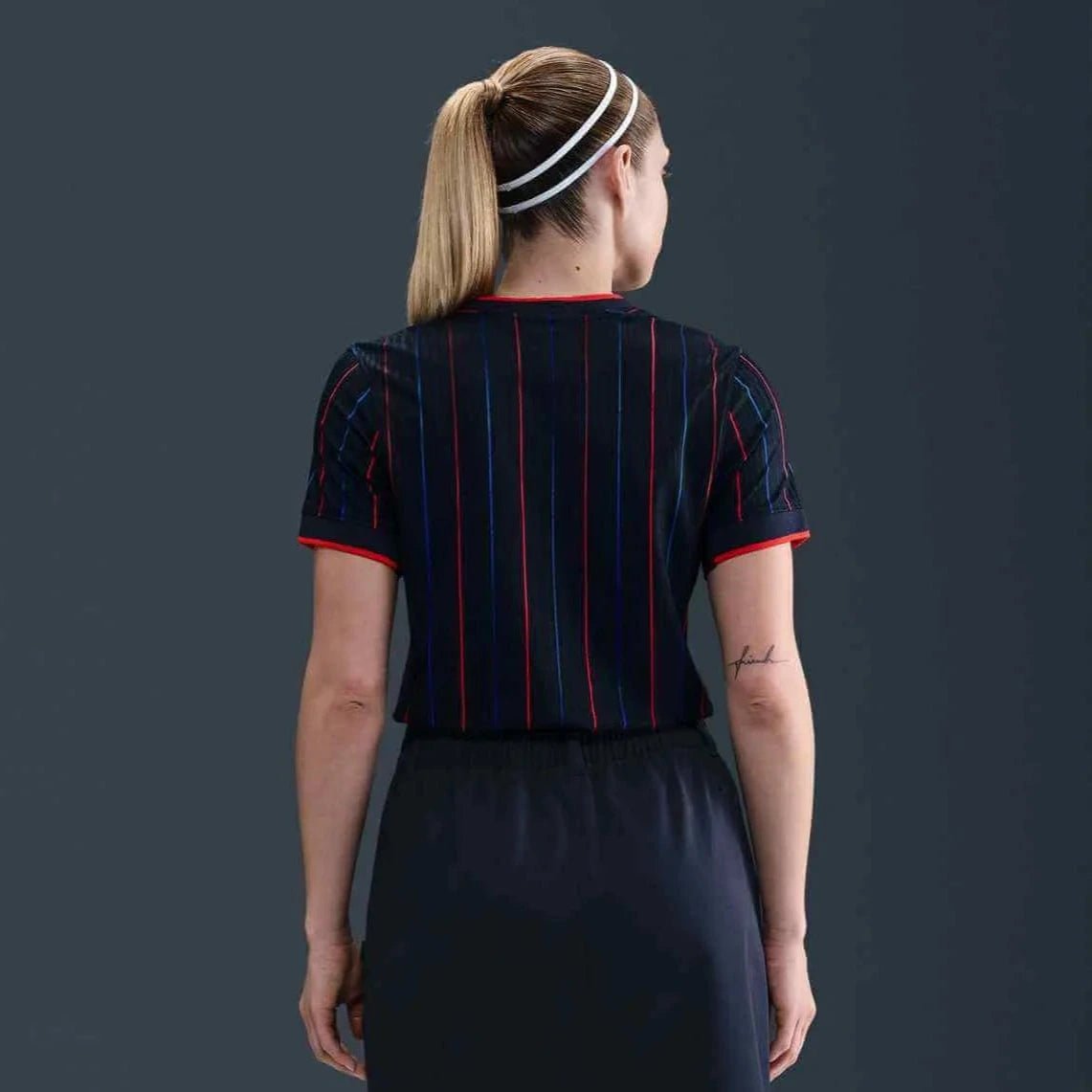 2025 USA Women's 4-Star Authentic Away Soccer Jersey Obsidian/Challenge Red/Challenge Red - Nike