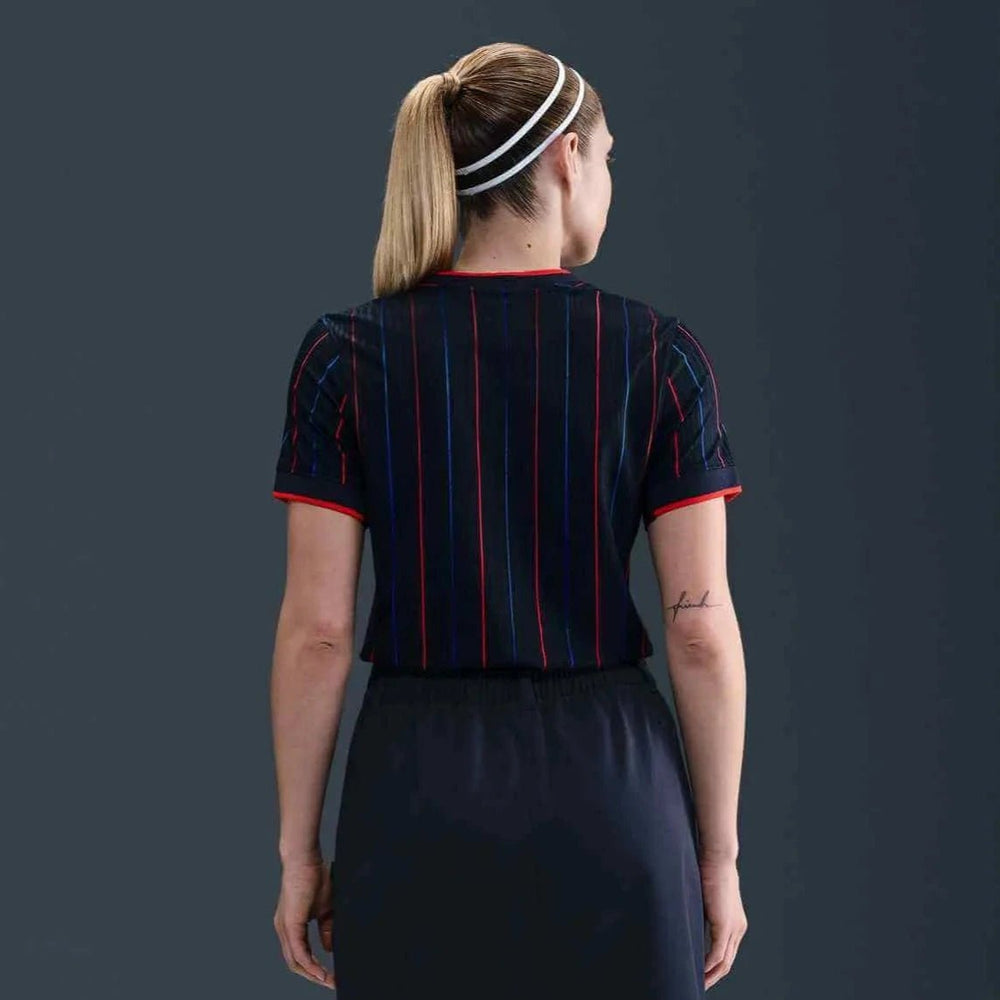2025 USA Women's 4-Star Authentic Away Soccer Jersey Obsidian/Challenge Red/Challenge Red - Nike