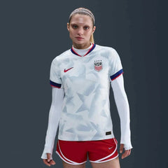 2025 USA Women's 4-Star Authentic Home Soccer Jersey White/Rush Blue/Challenge Red - Nike