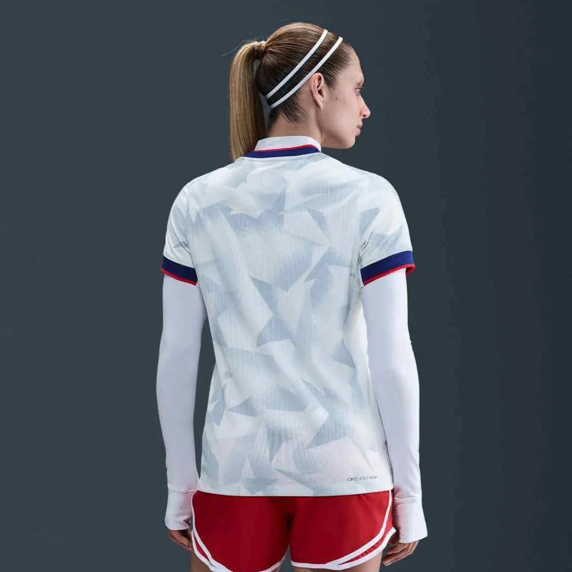 2025 USA Women's 4-Star Authentic Home Soccer Jersey White/Rush Blue/Challenge Red - Nike