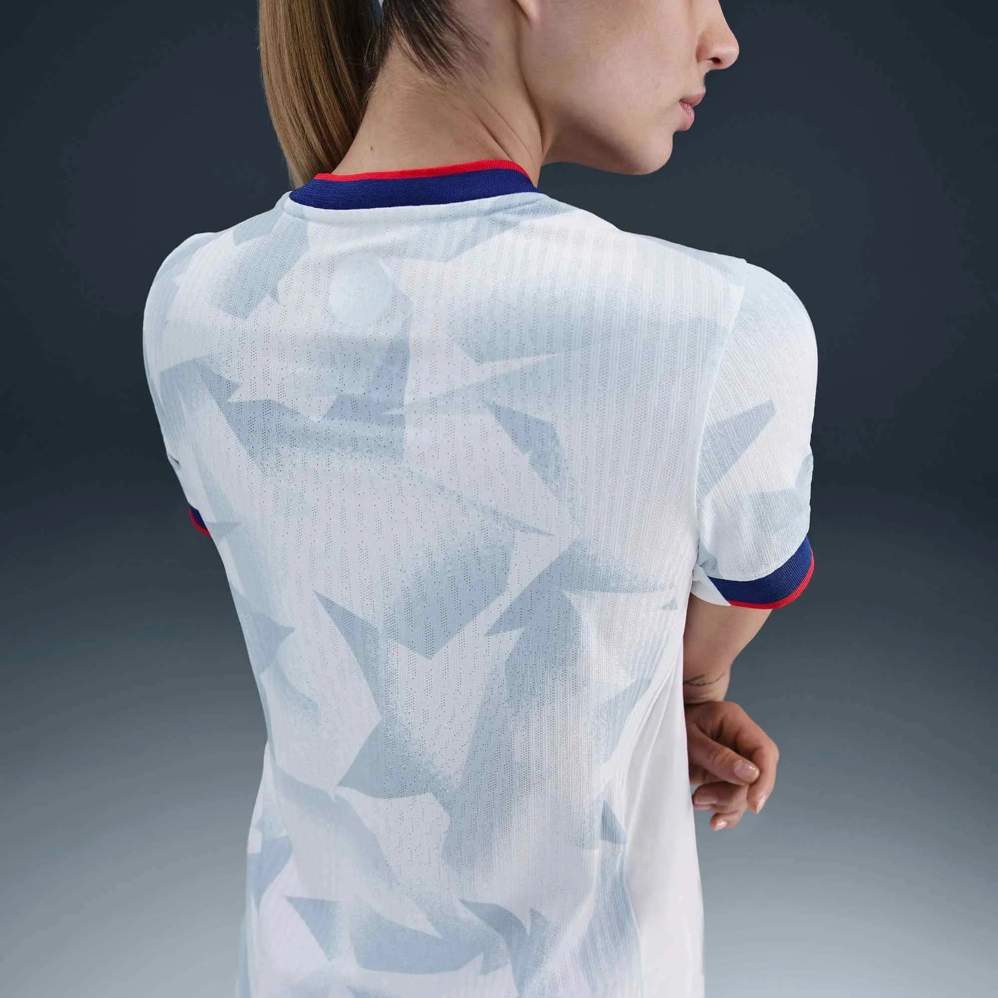 2025 USA Women's 4-Star Authentic Home Soccer Jersey White/Rush Blue/Challenge Red - Nike