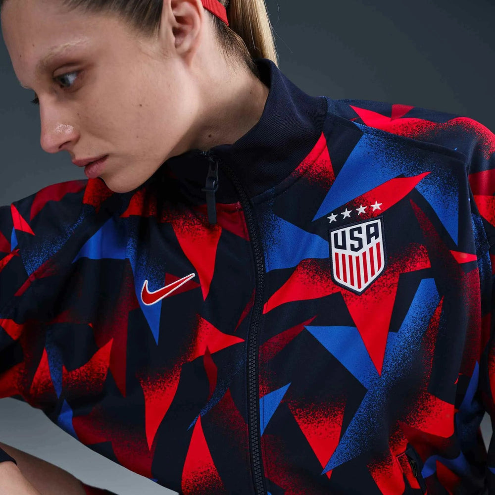 2025 USA Women's Academy Pro Anthem Jacket Obsidian/Challenge Red - Nike