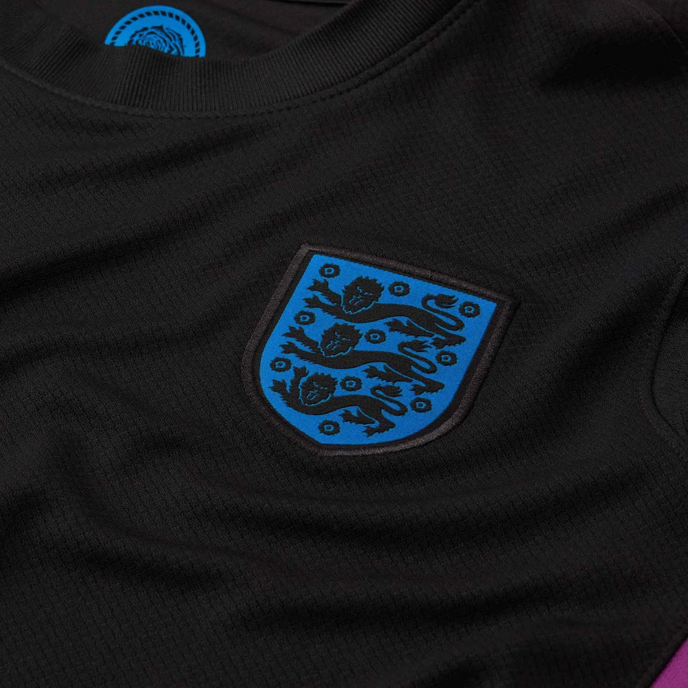 2025 England Women's Stadium Away Soccer Jersey Black/Light Photo Blue - Nike