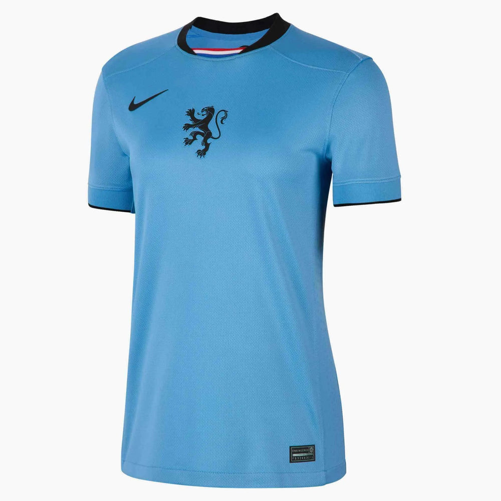 2025 Netherlands Women's Stadium Away Soccer Jersey Blue Beyond/Black - Nike