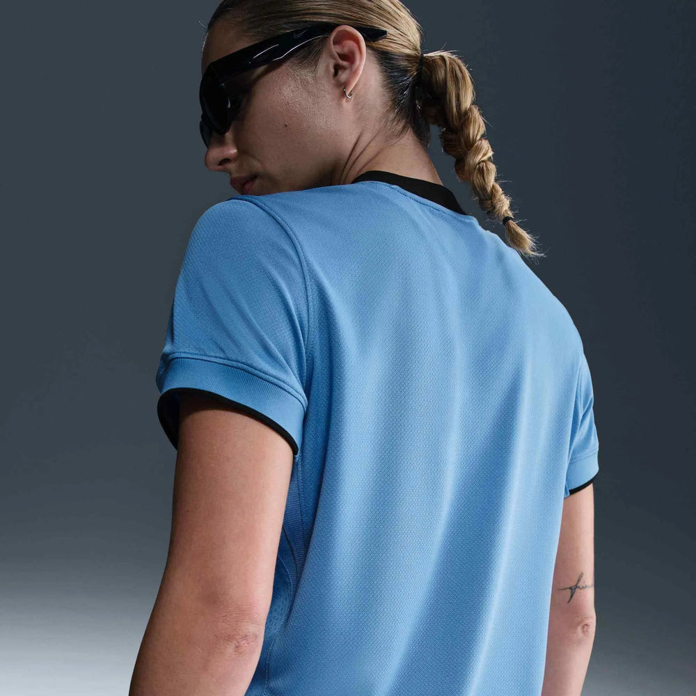 2025 Netherlands Women's Stadium Away Soccer Jersey Blue Beyond/Black - Nike