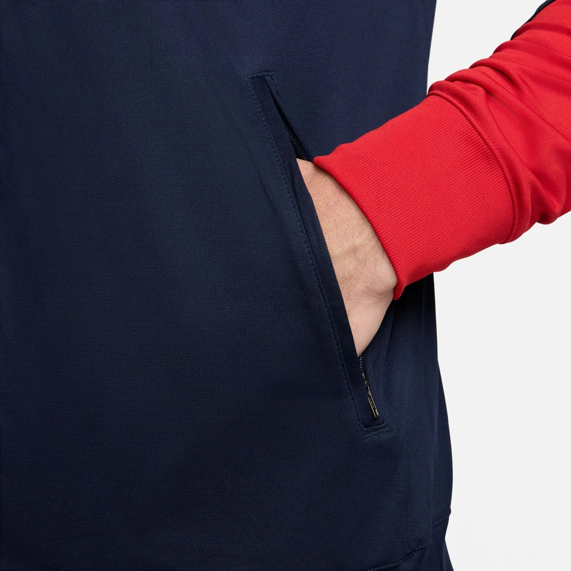 2024-25 USA Men's Strike Hoodie Track Jacket Obsidian/Sport Red/White - Nike