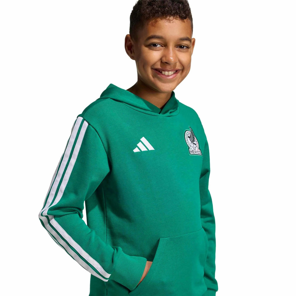 2026 Mexico Youth Hoodie Bold Green - Adidas