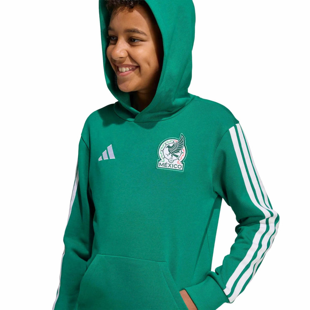 2026 Mexico Youth Hoodie Bold Green - Adidas