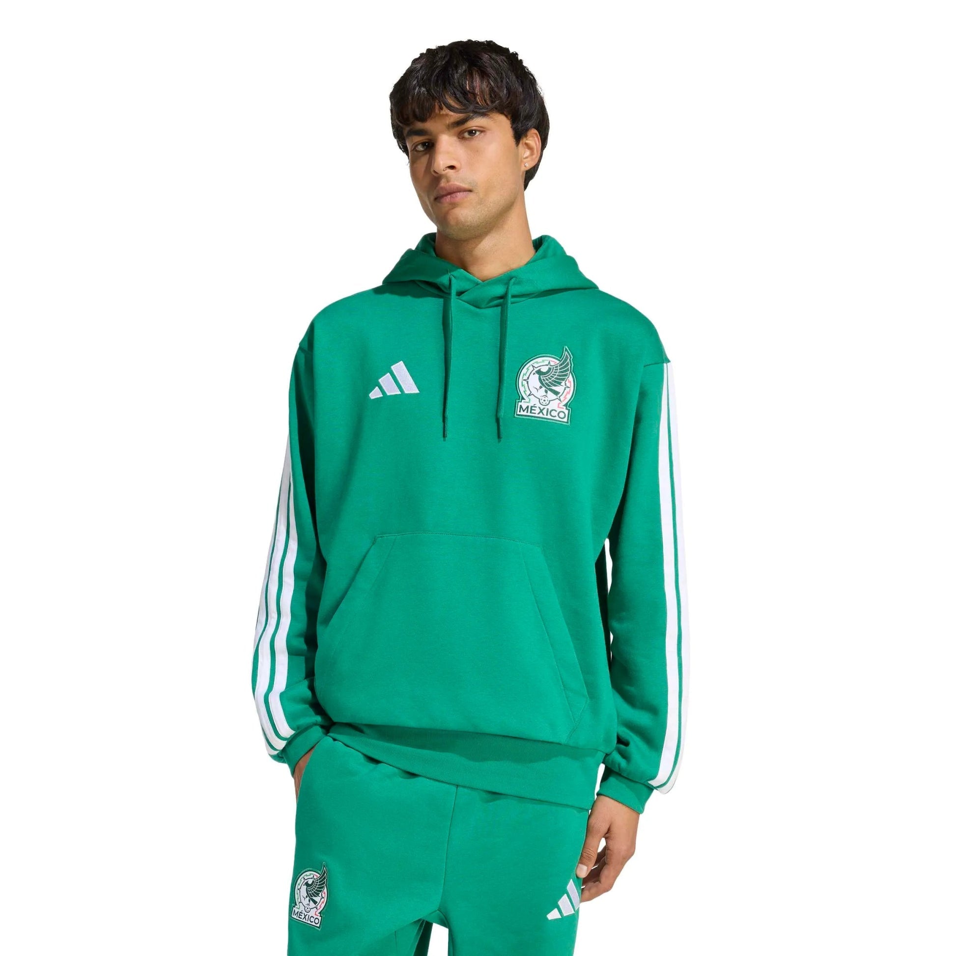 2026 Mexico Men's DNA Hoodie Bold Green - Adidas