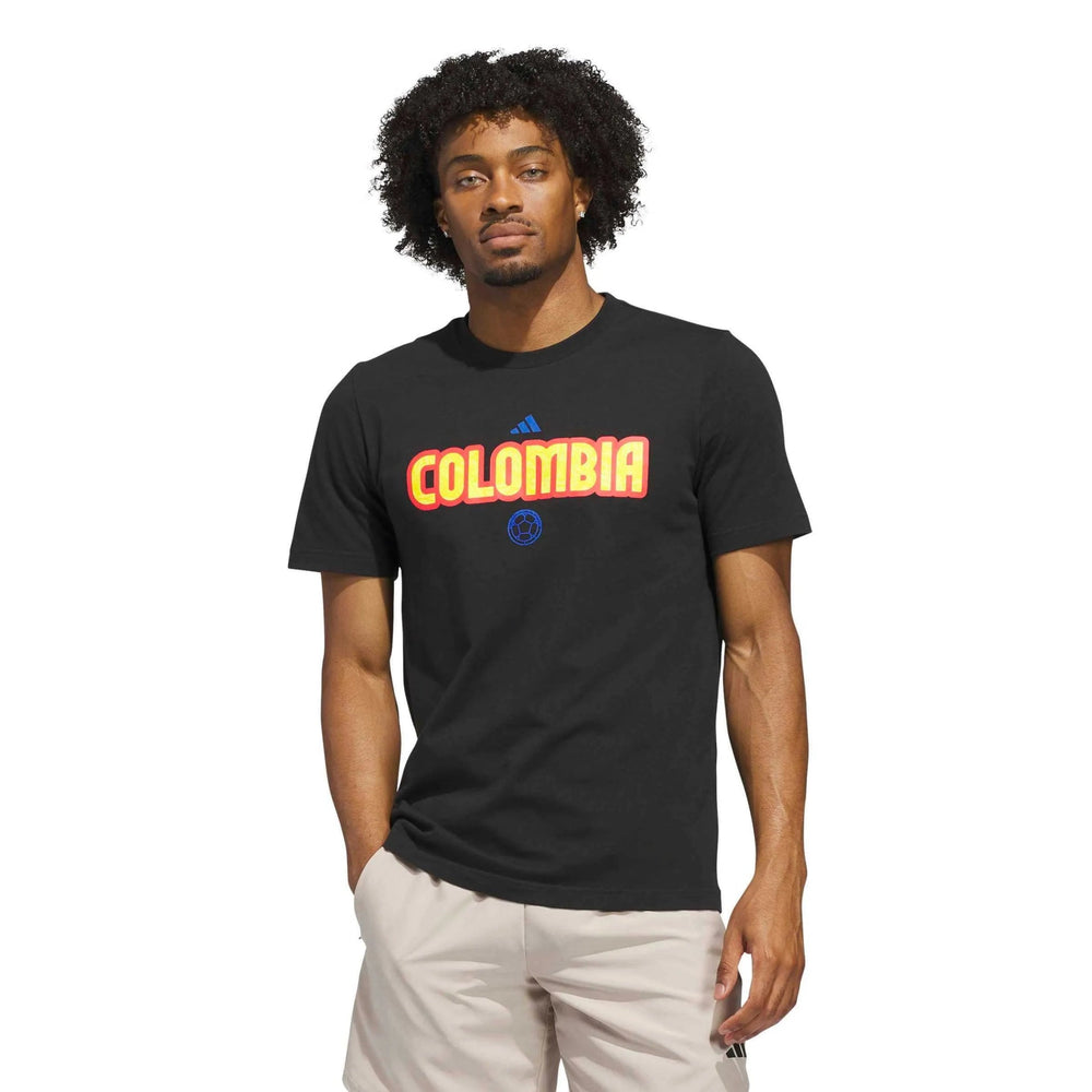 2026 Colombia Men's World Cup HJH Tee Black - Adidas