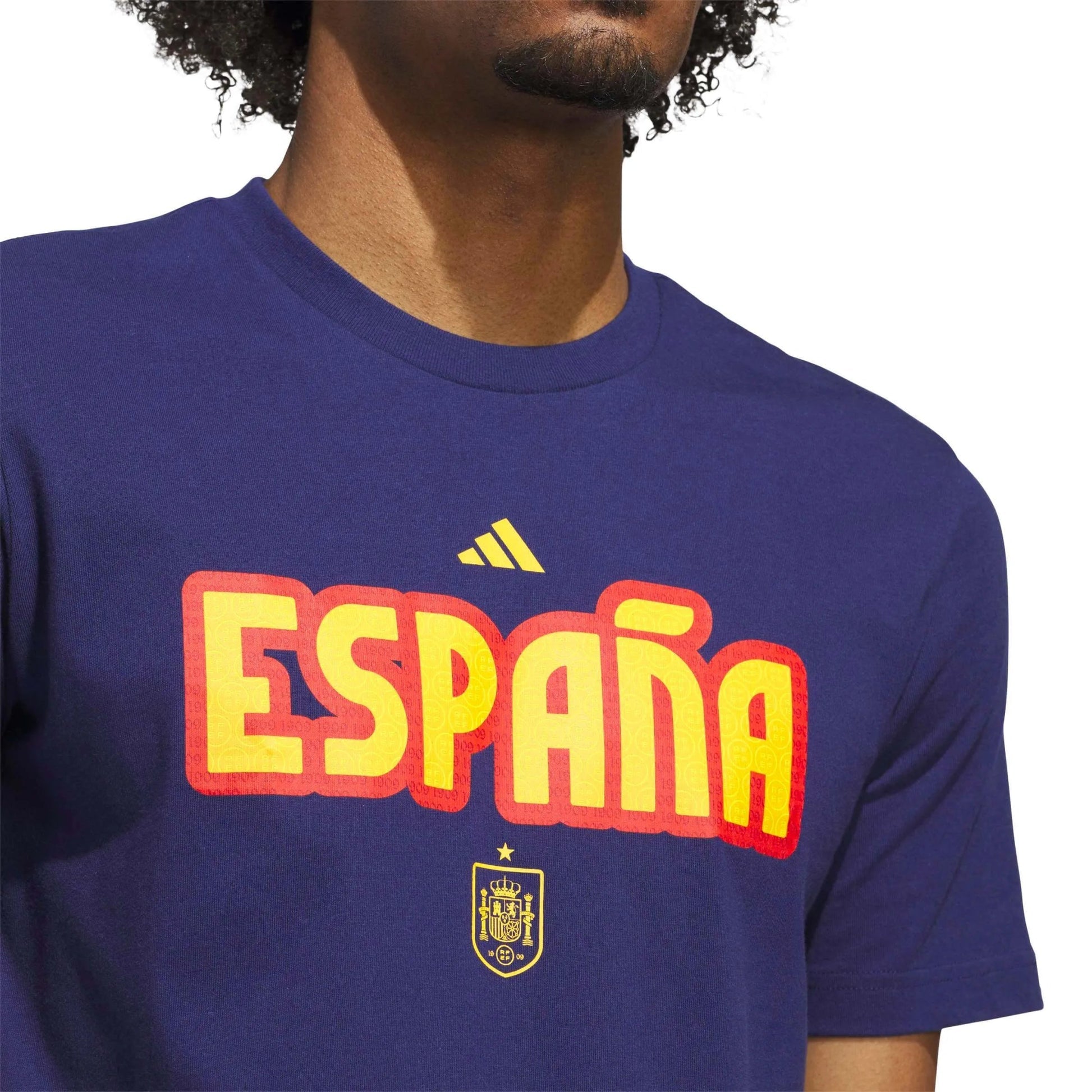 2026 Spain Men's World Cup HJH Tee Dark Blue - Adidas