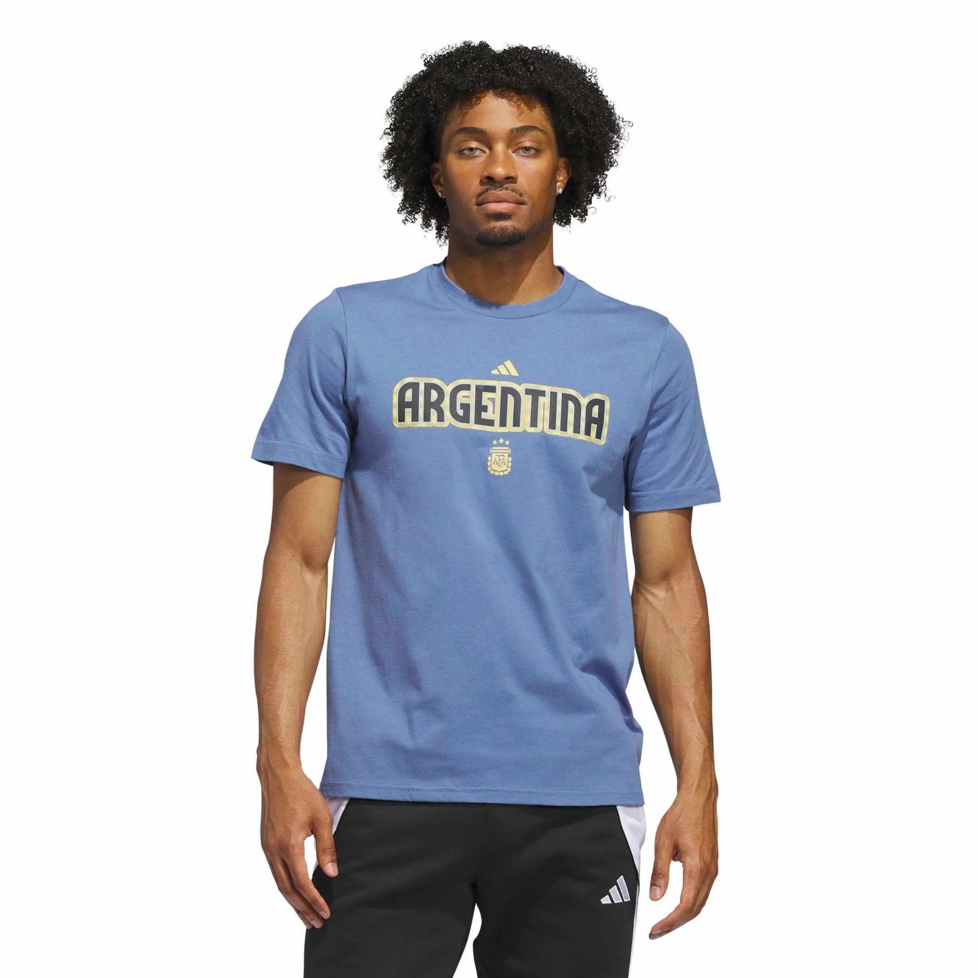 2026 Argentina Men's World Cup HJH Tee Crew Blue - Adidas