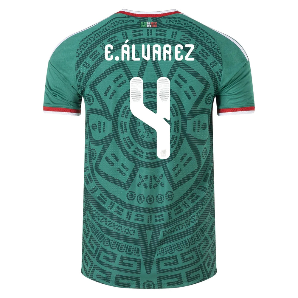 2026 Mexico Men's Authentic Home Soccer Jersey Bold Green - Adidas