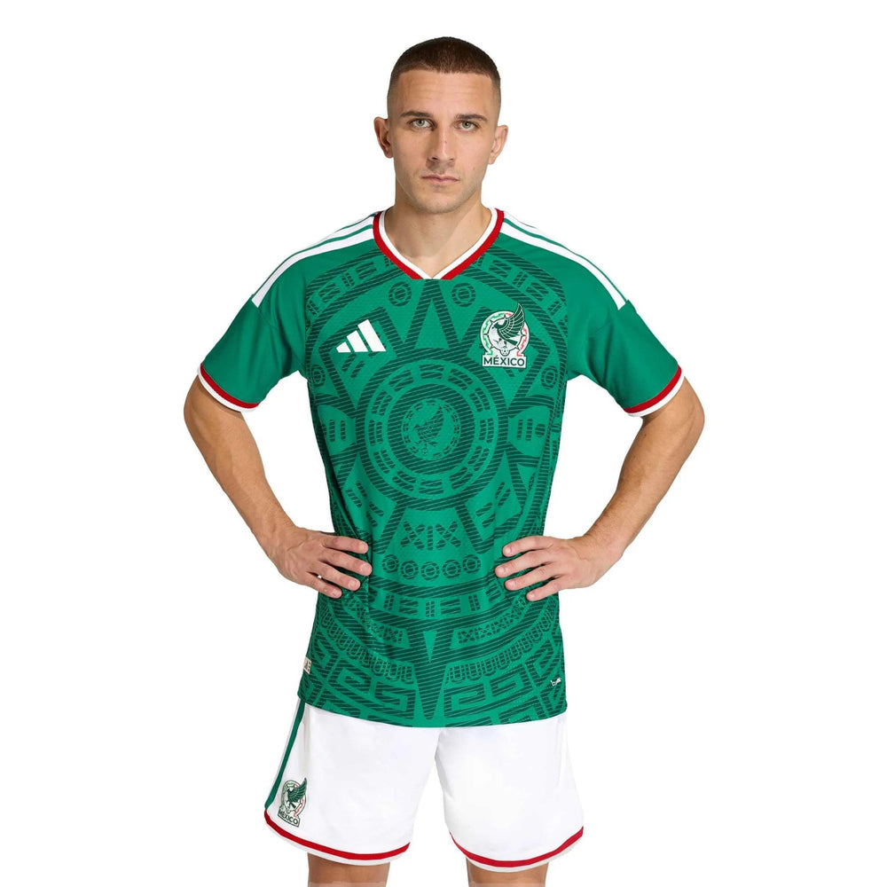 2026 Mexico Men's Authentic Home Soccer Jersey Bold Green - Adidas