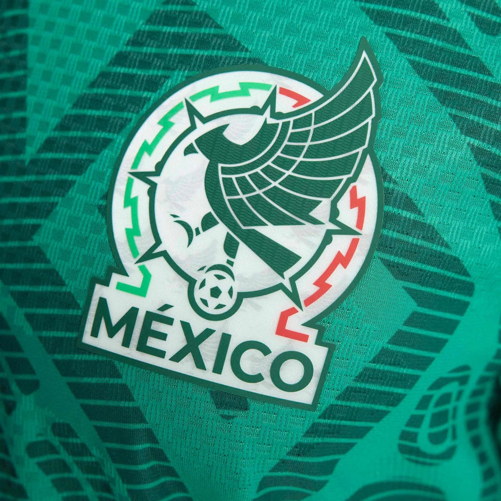 2026 Mexico Men's Authentic Home Soccer Jersey Bold Green - Adidas