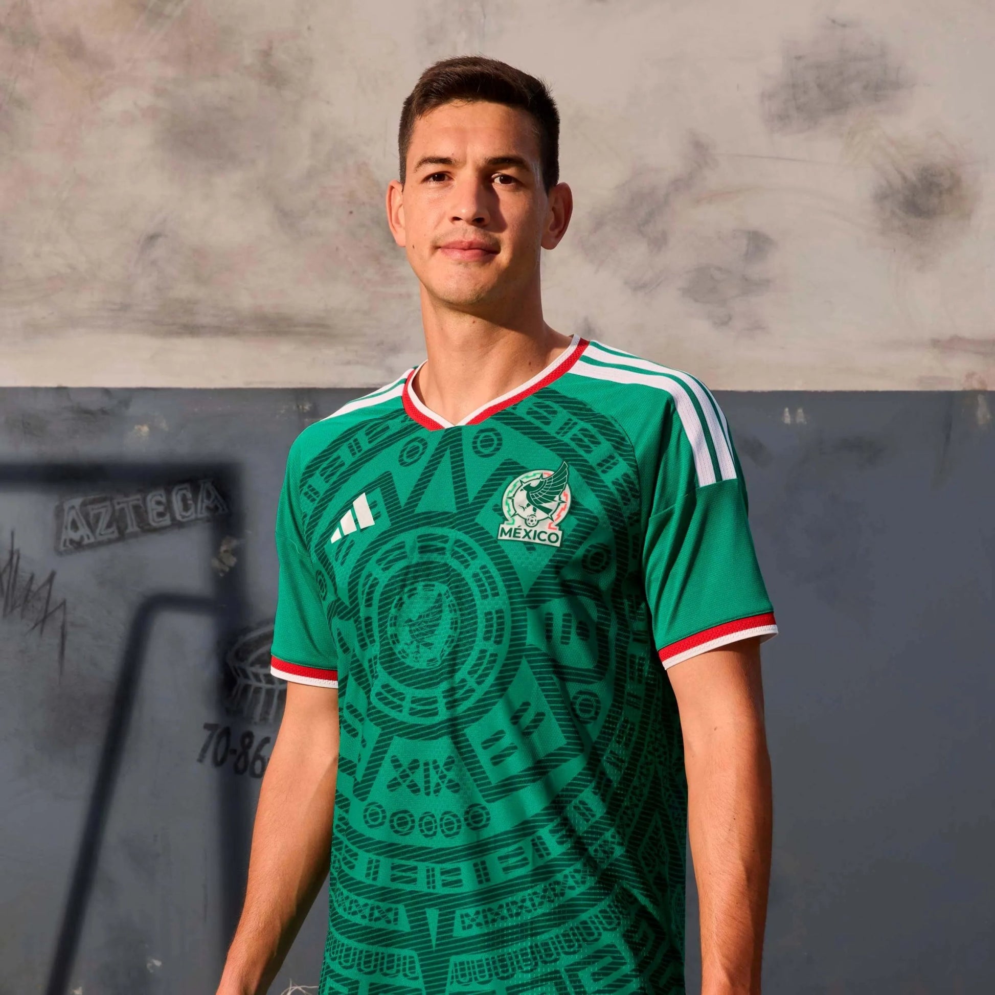2026 Mexico Men's Authentic Home Soccer Jersey Bold Green - Adidas