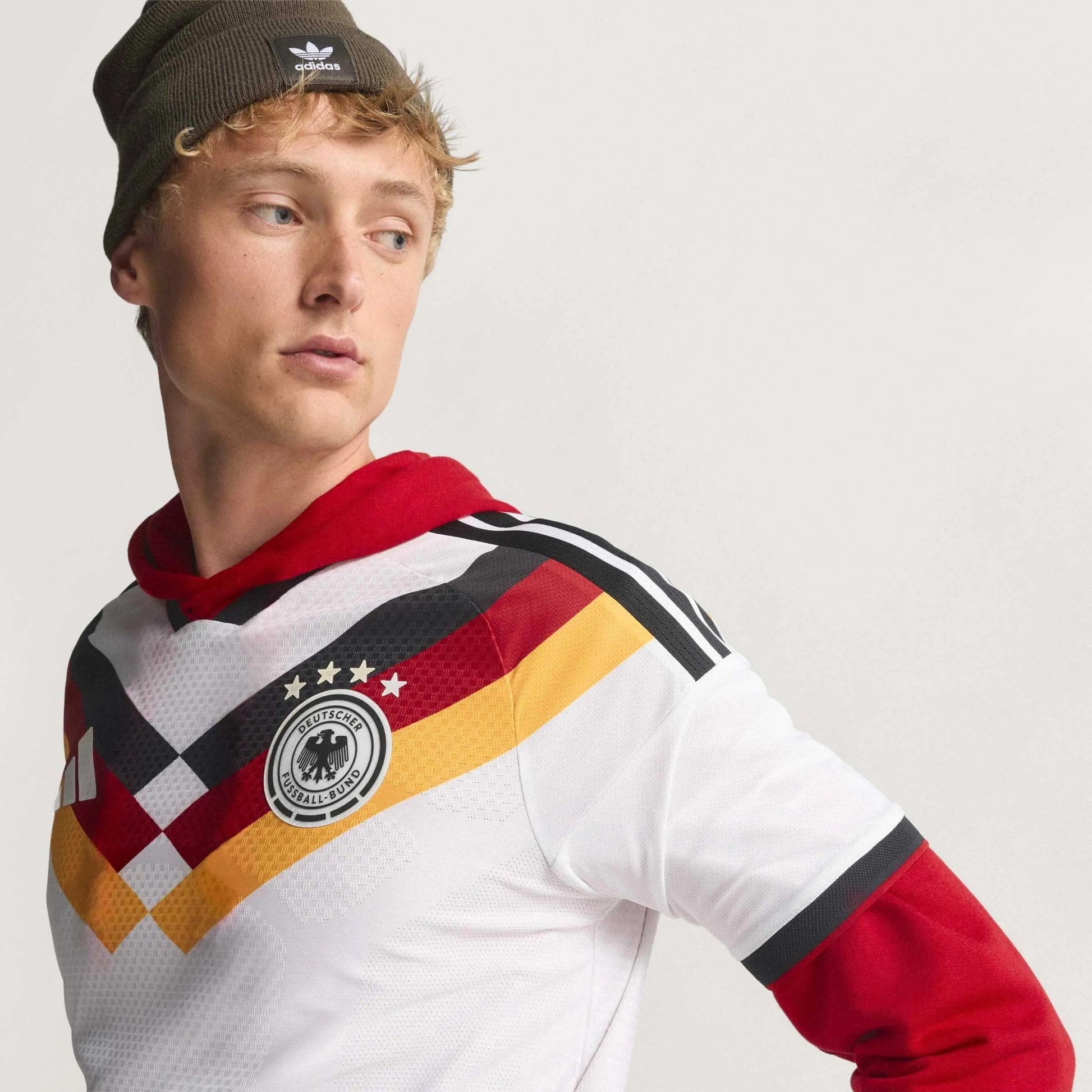 2026 Germany Men's Authentic Home Soccer Jersey White - Adidas