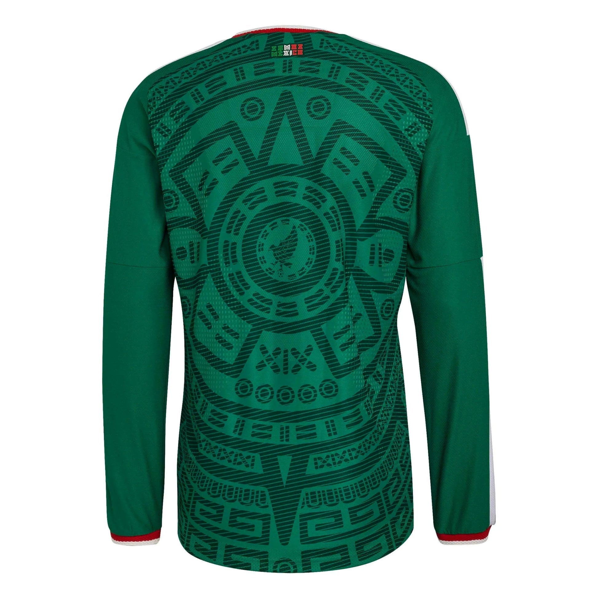 2026 Mexico Men's Authentic Home Long-Sleeve Soccer Jersey Bold Green - Adidas