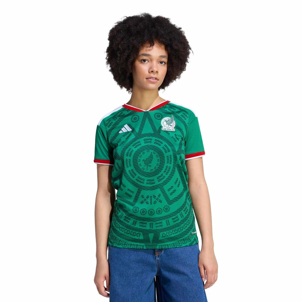 2026 Mexico Women's Stadium Home Soccer Jersey Bold Green - Adidas