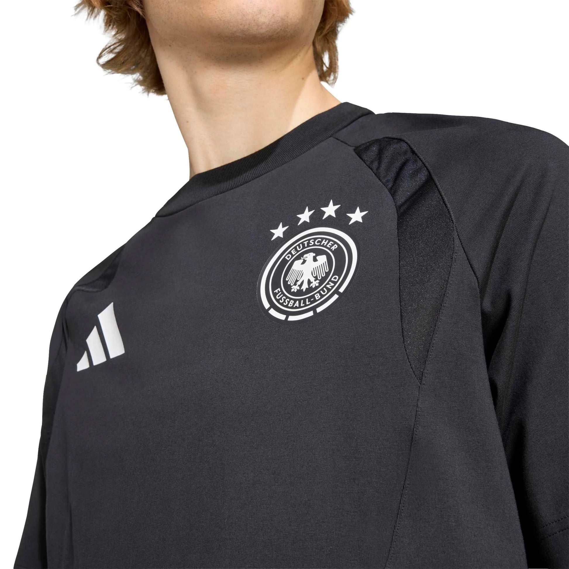2026 Germany Men's Tiro Travel Tee Black - Adidas