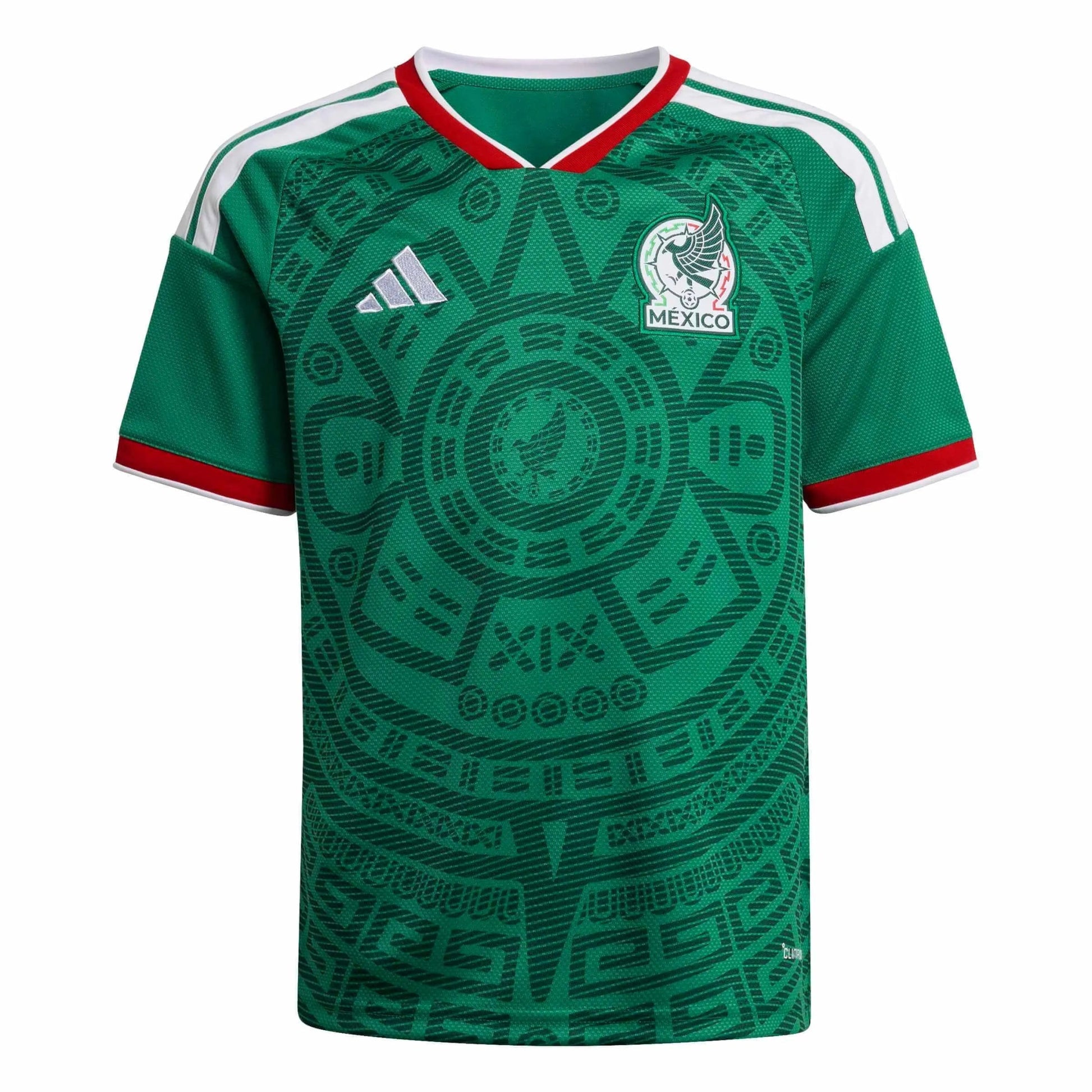 2026 Mexico Youth Stadium Home Soccer Jersey Bold Green - Adidas
