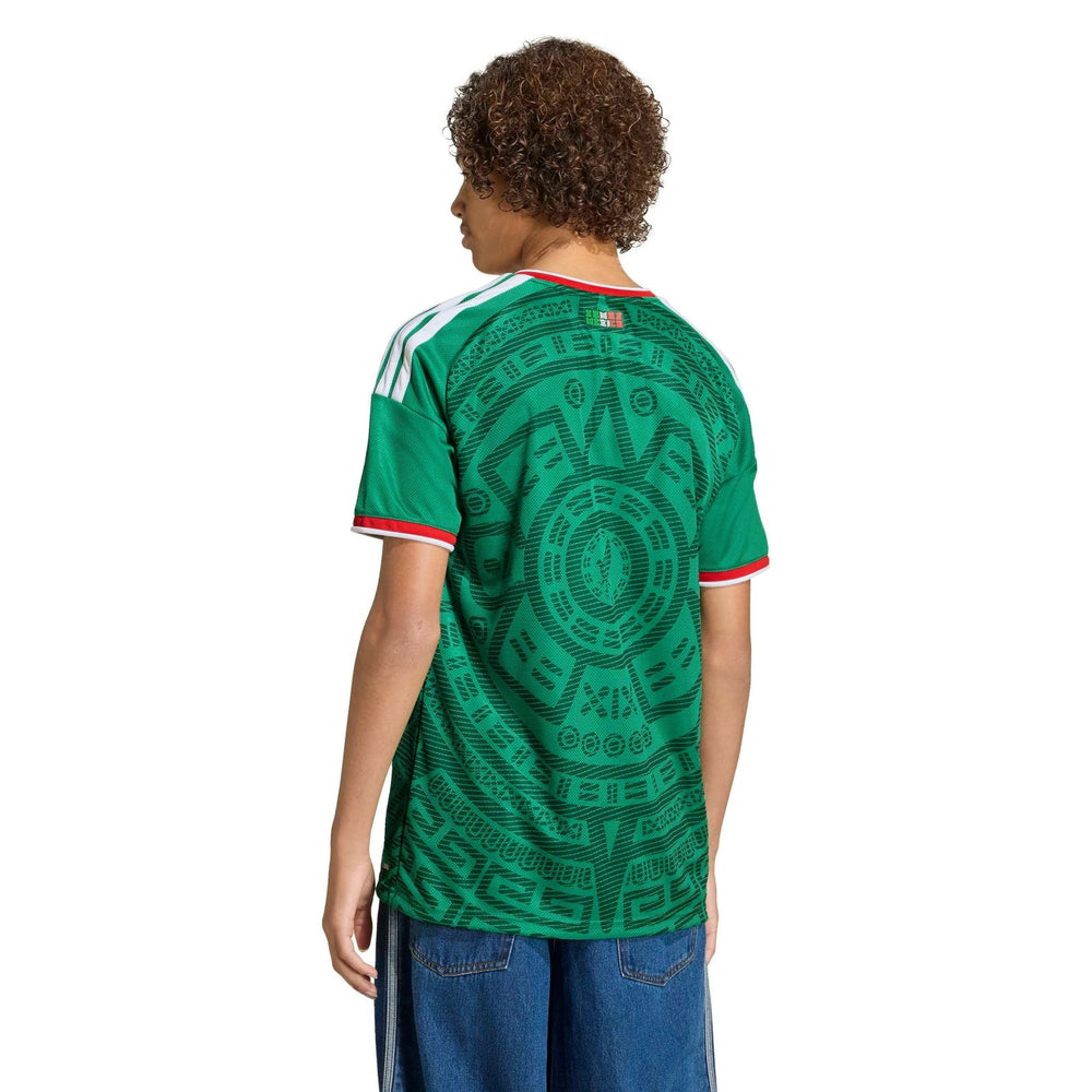 2026 Mexico Youth Stadium Home Soccer Jersey Bold Green - Adidas