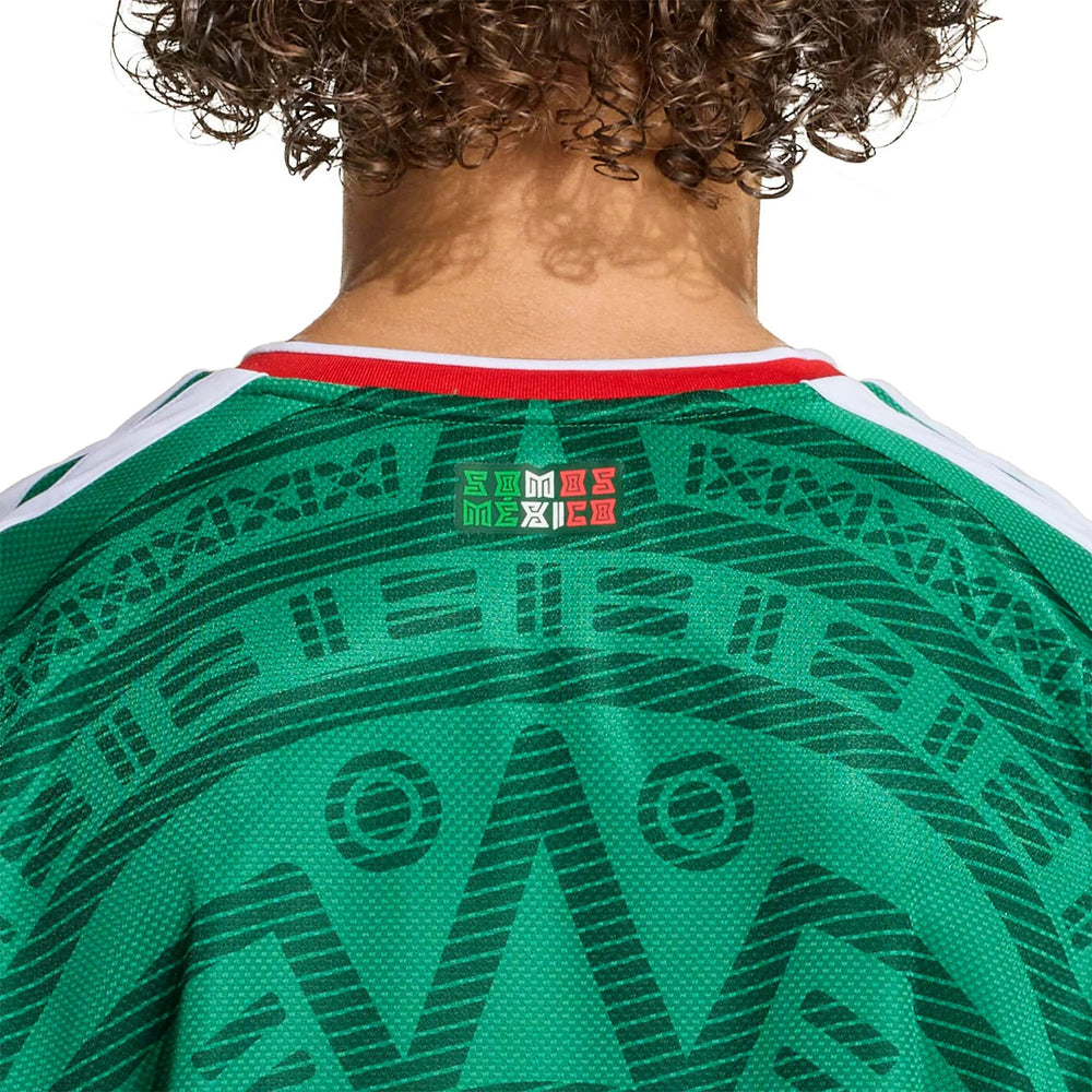 2026 Mexico Youth Stadium Home Soccer Jersey Bold Green - Adidas