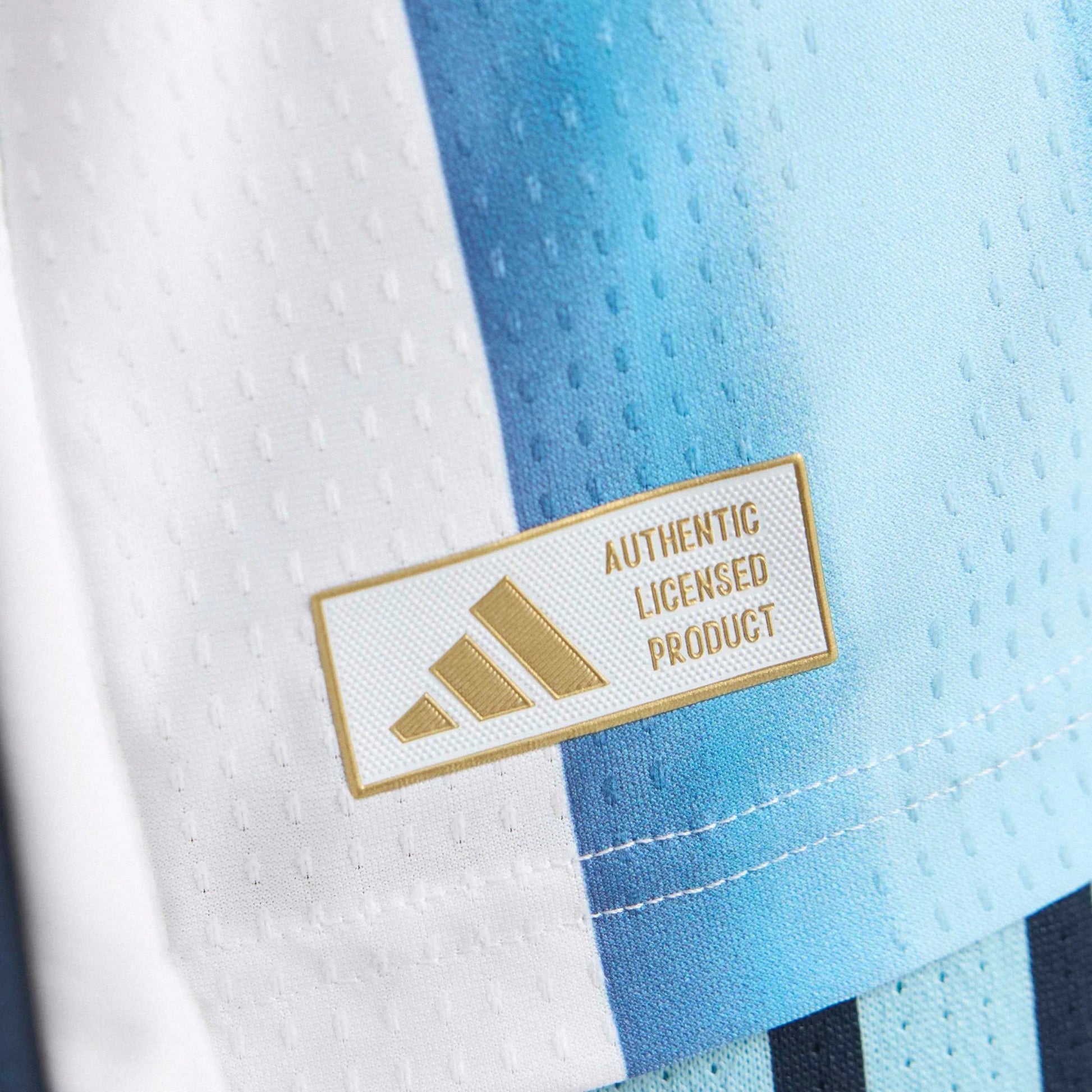 2026 Argentina Men's Authentic Home Long-Sleeve Soccer Jersey White / Icey Blue / Light Blue - Adidas