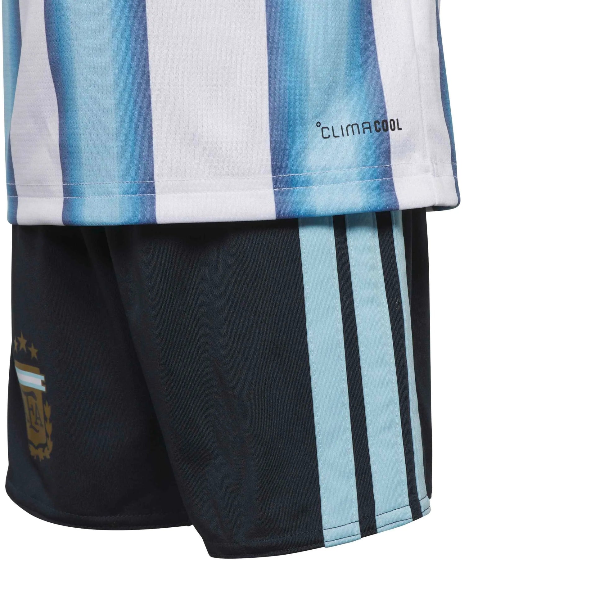 2026 Argentina Kid's Home Mini Kit White / Icey Blue / Light Blue - Adidas