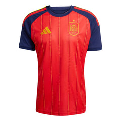 2026 Spain Men's Stadium Home Soccer Jersey Vivid Red - Adidas