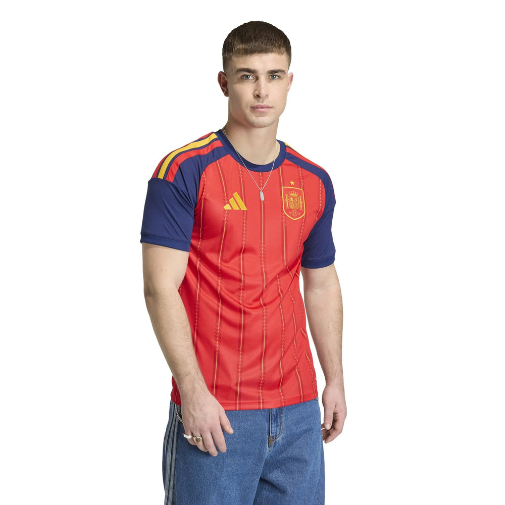 2026 Spain Men's Stadium Home Soccer Jersey Vivid Red - Adidas