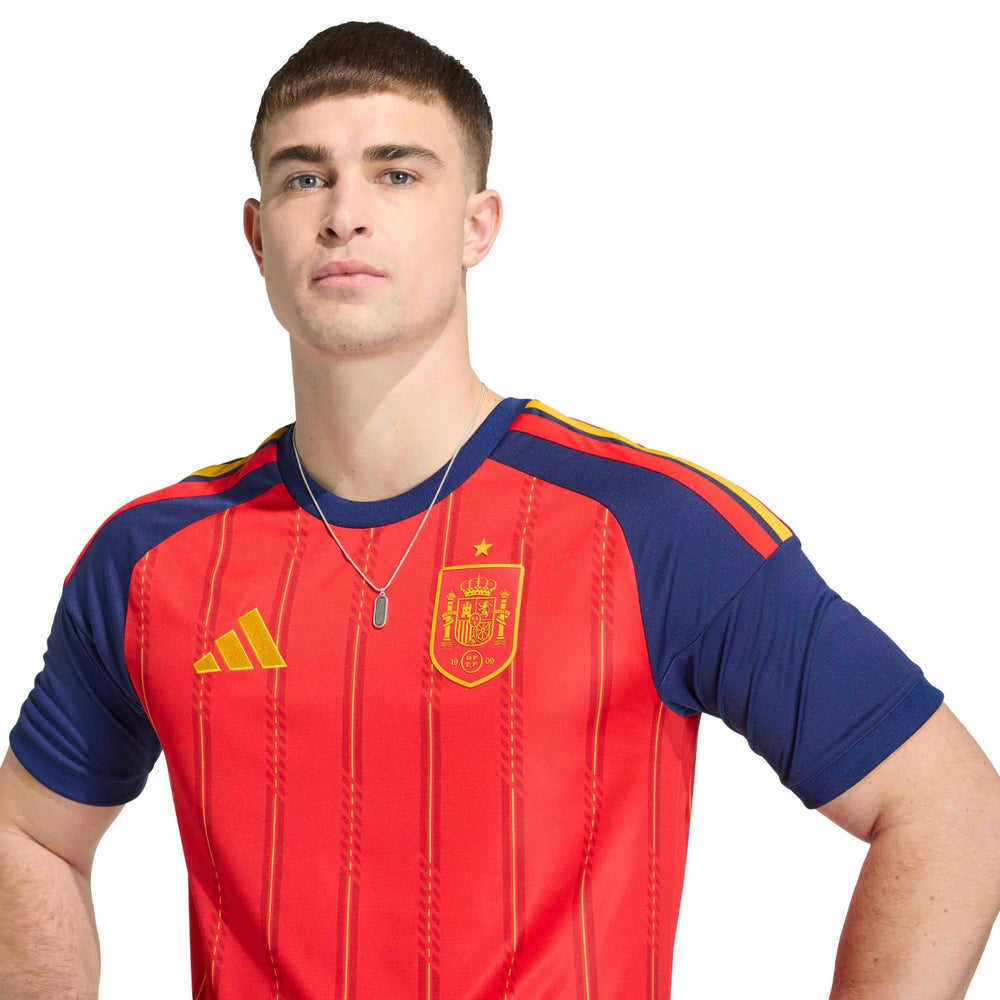 2026 Spain Men's Stadium Home Soccer Jersey Vivid Red - Adidas