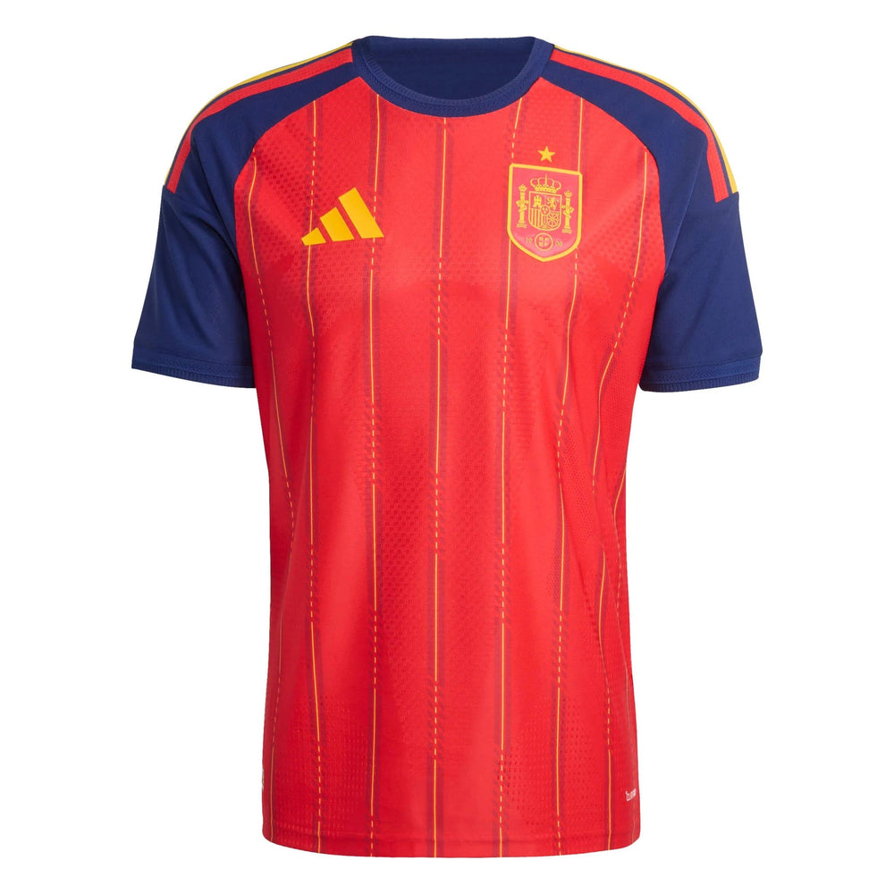 2026 Spain Men's Authentic Home Soccer Jersey Vivid Red - Adidas