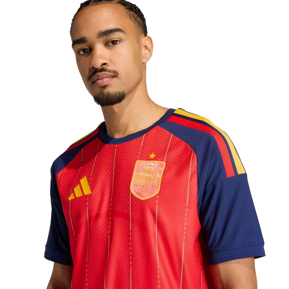 2026 Spain Men's Authentic Home Soccer Jersey Vivid Red - Adidas