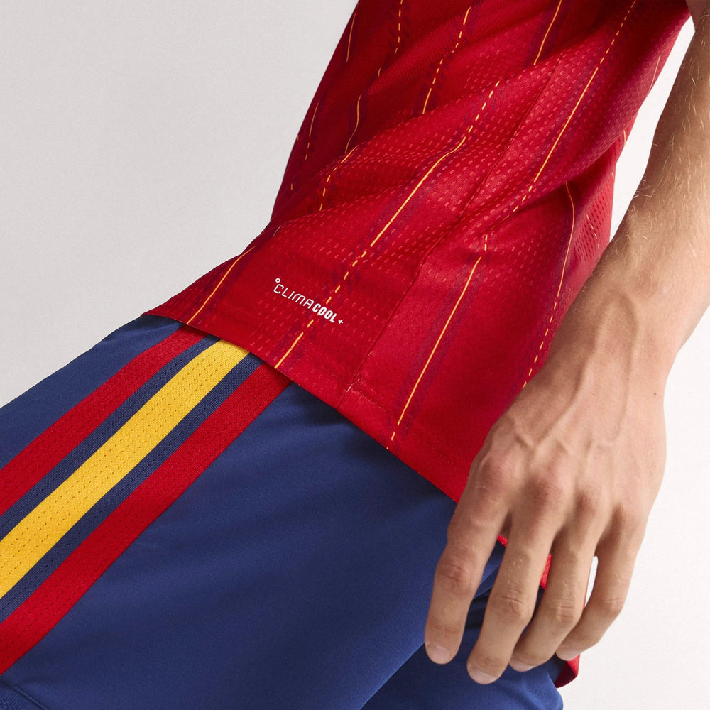 2026 Spain Men's Authentic Home Soccer Jersey Vivid Red - Adidas