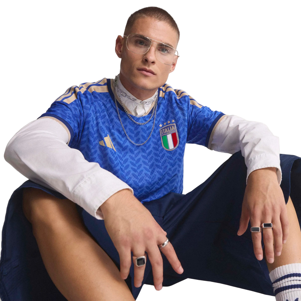 2026 Italy Men's Authentic Home Soccer Jersey Bold Blue - Adidas